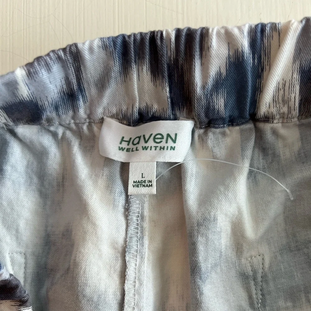 Haven Well Within Organic Cotton Brushstroke Pajama Lounge Pants
